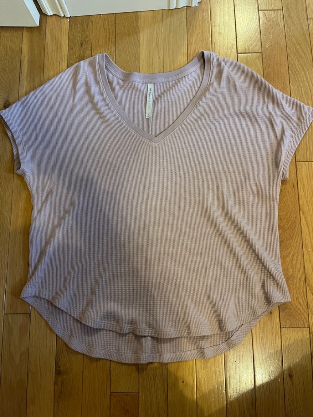 The Group BABATON dusty pink waffle knit oversized t shirt